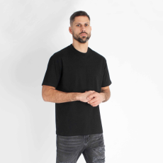  Basic Black Regular Tee - fekete póló - Méret: XXL