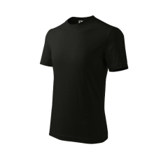  Basic póló gyerek fekete 134 cm/8 éves
