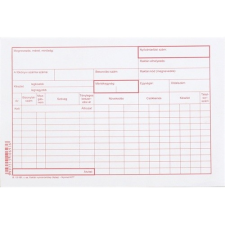 Basic RAKTÁRI NYILVÁNTARTÓ KARTON A/5     500DB/CS nyomtatvány