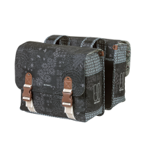 BASIL dupla táska Boheme Double Bag, Universal Bridge System, charcoal fekete kerékpáros kerékpár és kerékpáros felszerelés
