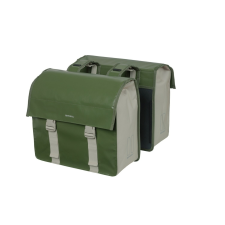 BASIL dupla táska Urban Load Double Bag, Universal Bridge System, zöld kerékpáros kerékpár és kerékpáros felszerelés