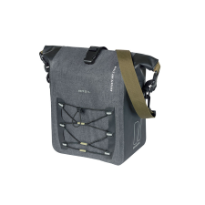BASIL egyoldalas táska Navigator Storm MIK Side M, 12-15 l, fekete kerékpáros kerékpár és kerékpáros felszerelés