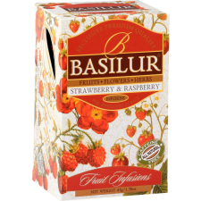 Basilur Fruit Strawberry & Raspberry csomagolt, 25×1,8 g tea