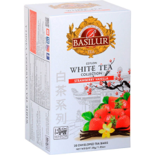 Basilur White Tea Strawberry Vanilla, csomagolt, 20×1,5 g (4792252944947) tea