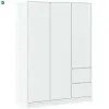  BASIT Gardrób Szekrény Fehér Színben 147 cm