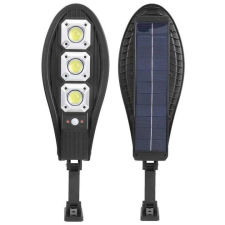 Bass Polska 180W COB LED napelemes, mozgásérzékelős utcai reflektor távirányítóval, IP65 kültéri világítás