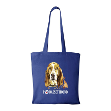 Basset hound - Bevásárló táska kék ajándéktárgy