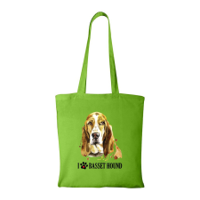  Basset hound - Bevásárló táska Zöld egyedi ajándék