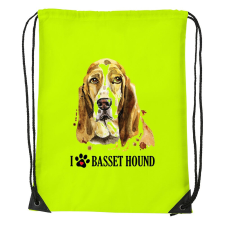 Basset hound - Sport táska sárga tornazsák