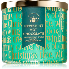 Bath & Body Works Peppermint Hot Chocolate illatgyertya 411 g gyertya