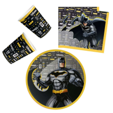 Batman City party szett 32 db-os 23 cm-es tányérral party kellék