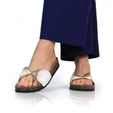 BATZ papucs PRETTYDAY GOLD WHITE