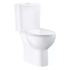  BauCeramic Monoblokkos WC-Szett - Álló WC, Öblítőtartály, Ülés
