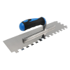 Bautool Fogazott glettvas gumirozott soft nyél 8×8 mm 350×100 mm (b3824008)