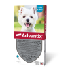 Bayer 3csomagtól : Advantix spot-on kutyákra (4-10kg ) , 4db pipetta , illusztrációs fotó , macskákra tilos rakni .
