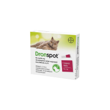 Bayer Animal Health (ELANCO) Dronspot rácsepegtető féreghajtó macskáknak 5-8kg 2x1,12ml élősködő elleni készítmény kutyáknak