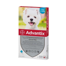 BAYER HUNGÁRIA KFT Advantix spot on 4-10 kg közötti kutyáknak a.u.v.  4x élősködő elleni készítmény kutyáknak