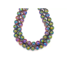  Bazalt hóly fényes szin vil szivárv. golyó 10-11mm medál