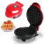 BB Retro mini gofri sütő tapadásmentes bevonattal, jelzőfénnyel, 350W - 11cm átmérő