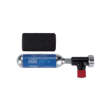 BBB Cycling kerékpáros CO2 pumpa BMP-34 CO2EasyAir, alu test, fekete kerékpár és kerékpáros felszerelés