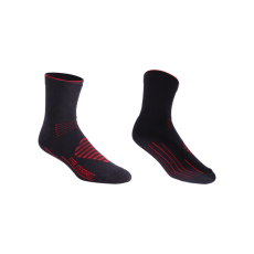 BBB Cycling kerékpáros téli zokni BSO-16 FIRFeet, extrém hidegben, FAR Infrared anyagból, fekete/piros M (39-43)