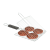 BBQ Bewello Grill hamburger sütő rács - króm bevonattal, fa nyéllel - 38 x 22 cm - 56300D  BBQ húspogácsa sütő rács valóra váltja minden grillezni vágyó álmát