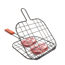 BBQ Bewello Hús grillező rács - fa nyéllel - 56300C BBQ hússütő rács valóra váltja minden grillezni v... kerti sütés és főzés