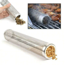 BBQ Grill füstölő cső Henger kerti sütés és főzés