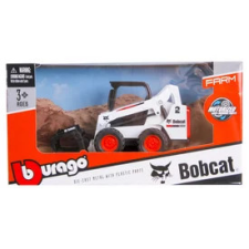 Bburago 10 cm - Bobcat markolóval autópálya és játékautó