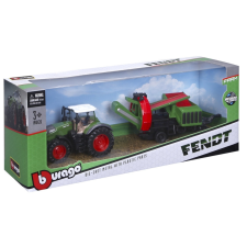 BBurago 10 cm traktor - Fendt 1050 Vario kultivátor 53404 autópálya és játékautó