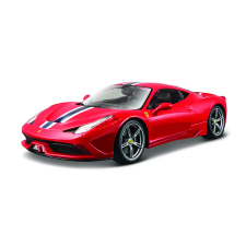 BBurago 1:18 Ferrari 458 Speciale piros autópálya és játékautó