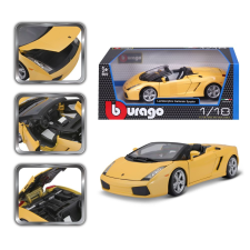 BBurago 1:18 Lamborghini Gallardo Spyder sárga autópálya és játékautó