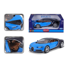 BBurago 1:18 Plus Bugatti Chiron kék-sötétkék autópálya és játékautó