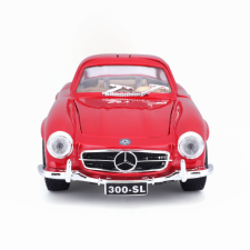BBurago 1:24 Mercedes Benz 300SL piros autópálya és játékautó