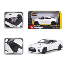 BBurago 1:24 Plus Nissan GT-R fehér autópálya és játékautó