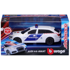 BBurago 1 /43 Audi A6 szirénázó magyar rendőrautó (18-31083) autópálya és játékautó