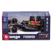  Bburago 1 /43 F1 versenyautó - Red Bull RB19 #1(Max Verstappen) autópálya és játékautó