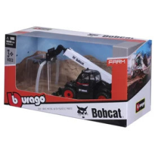  Bburago 1/50 - Bobcat teleszkópos villás emelővel autópálya és játékautó