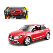 BBurago Audi A1 piros modell autó 1:24 makett