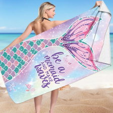 BE A MERMAID színes strandtörölköző 70x150 cm lakástextília