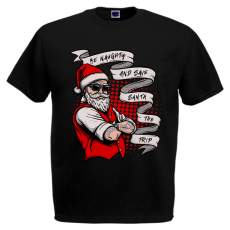  Be Naughty - Karácsonyi Férfi Póló