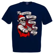  Be Naughty - Karácsonyi Férfi Póló