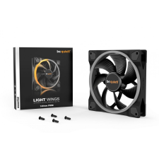 be quiet! Cooler 14cm - LIGHT WINGS 140mm PWM (RGB, 1500rpm, 23,3dB, fekete) hűtés