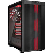 be quiet! Pure Base 500DX Red ablakos fekete számítógép ház