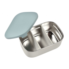 Beaba - Rozsdamentes acél Uzsonnás doboz - Kék/Szürke uzsonnás doboz