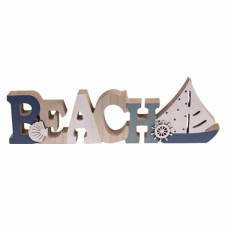  BEACH felirat hajóval - 39x2x12 cm dekorációs kellék