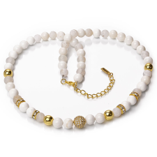 Beads of Love – Achát, kagyló és hematit exkluzív ásvány nyaklánc dobozban nyaklánc
