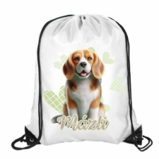 Beagle kutyás tornazsák (kutyusod nevével) tornazsák