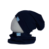  Beanie kétrétegű, egyszínű, marine-kék