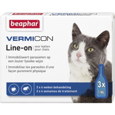 Beaphar Vermicon Cat Line-on Spot-on (3 x 1 ml) élősködő elleni készítmény kutyáknak